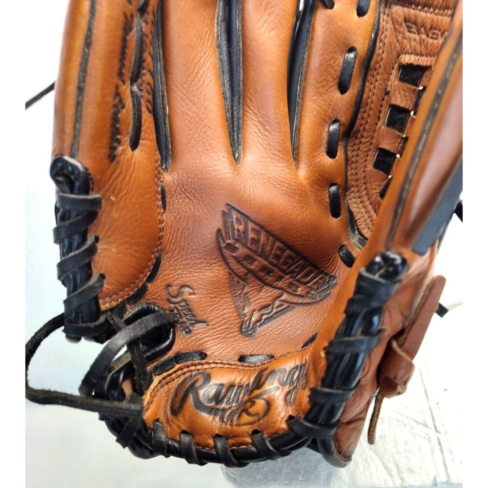 Rawlings  Baseball Glove Right Hand Tanned Brown Leather RS1150  Renegade 11.5" - Picture 8 of 15